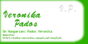 veronika pados business card